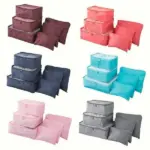 6 Pieces Portable Luggage Packing Cubes 🧳