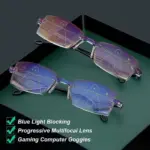 Sapphire dual focus blue light blocking reading glasses